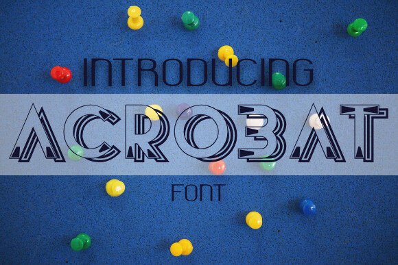 Acrobat: A Display Font That Makes Your Headlines Pop