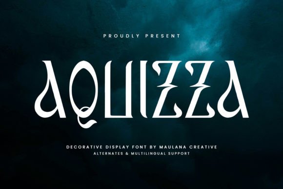 Aquizza: A Display Font That Makes Handmade Goods Shine
