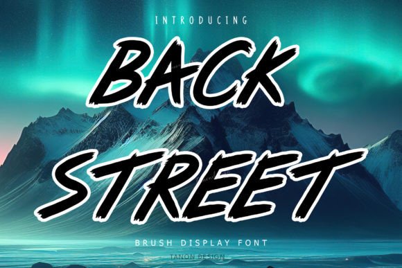 Back Street Font: A Handcrafted Brush Display Typeface for Makers