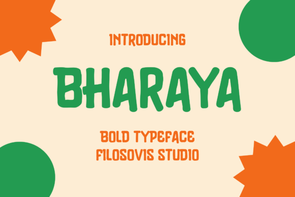 Bharaya: A Display Font That Feels Like a Smile