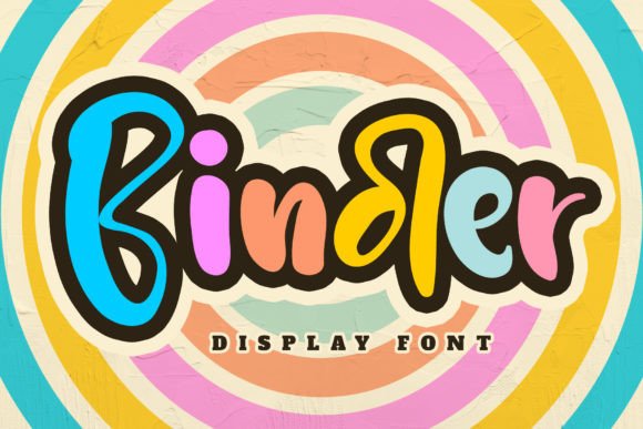 Binder: A Cheerful Display Font for Editorial Charm