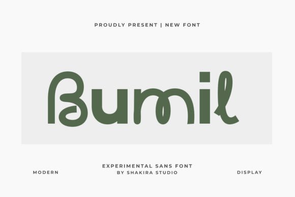 Bumil: A Bold, Warm Display Font That Earns Its Space
