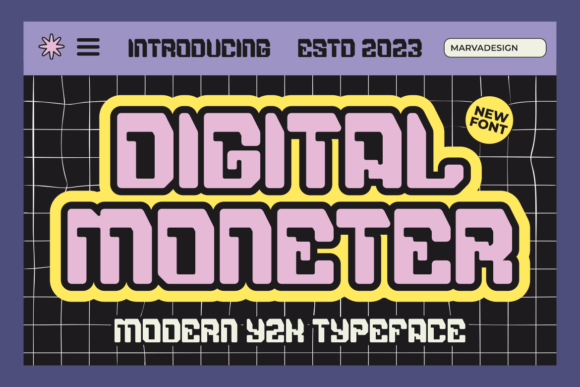 Digital Moneter Font: A Bold, Trustworthy Display Font for Small Businesses