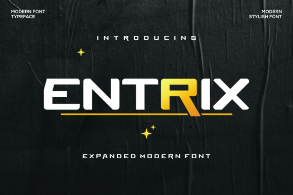 Entrix Display Font for Handmade & Printable Creations