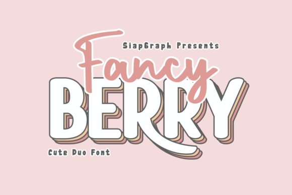 Fancy Berry Duo: A Playful Handwritten Display Font for Makers