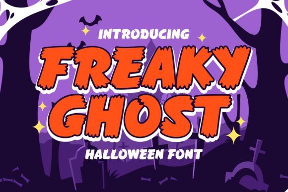 Freaky Ghost: A Bold Display Font for Editorial Halloween Magic