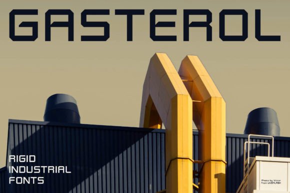 Gasterol: The Industrial Display Font That Builds Brand Strength