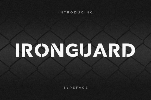 Ironguard: A Bold Display Font for Handmade Brands
