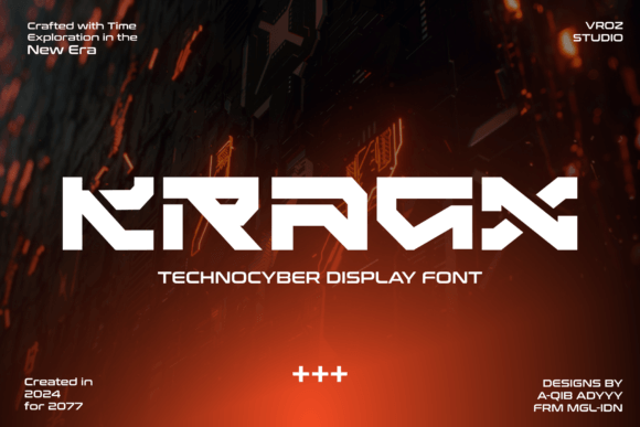Kragx: A Futuristic Display Font for Digital Brand Identity