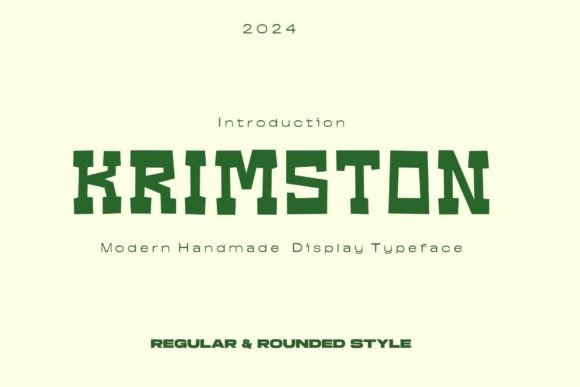 Krimston: A Bold, Hand-Crafted Display Font That Holds Its Own