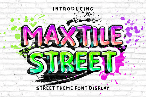 Maxtile Street: A Bold Display Font for Campaign Headlines