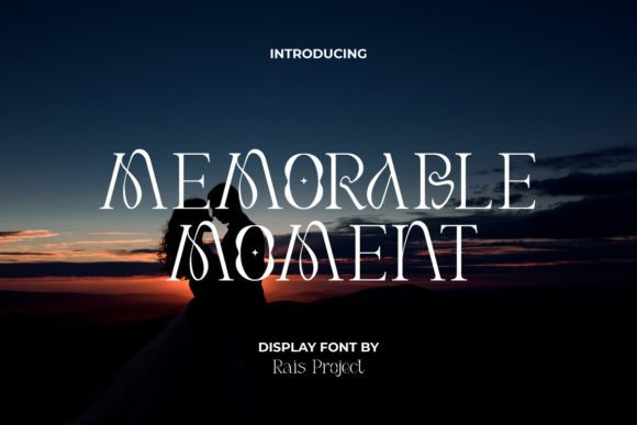 Memorable Moment: A Display Font That Holds Space with Grace