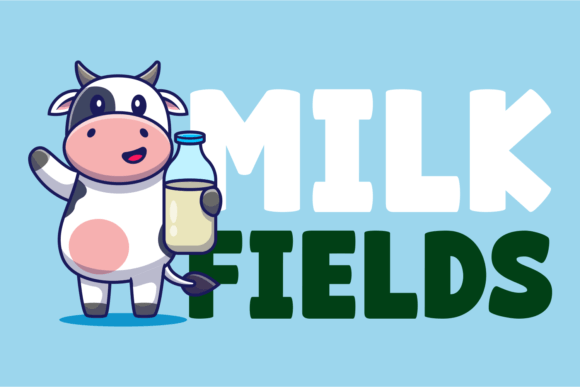 Milk Fields: A Bold Display Font That Commands Attention