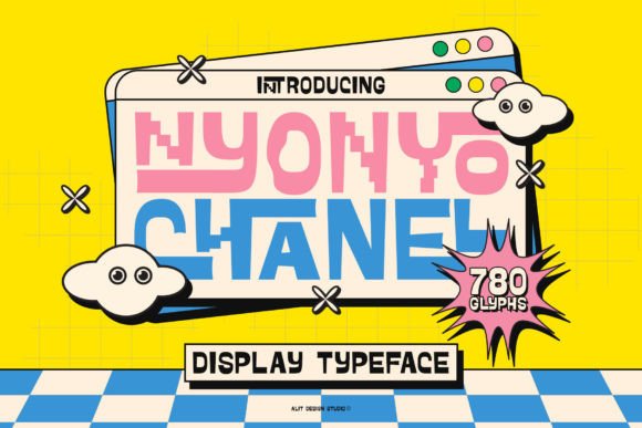 Nyonyo Typeface: A Groovy Display Font for Digital Branding