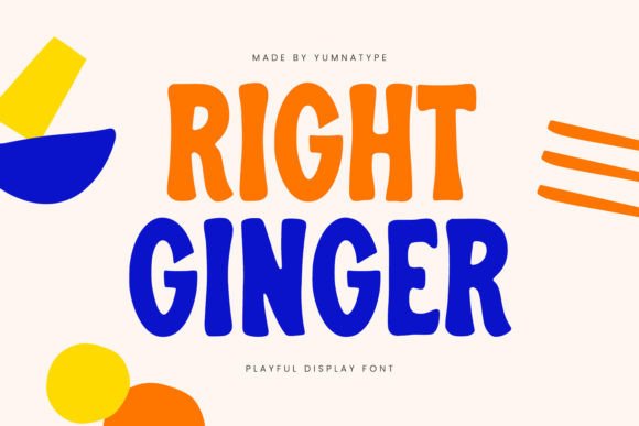Right Ginger: A Playful Display Font That Delivers Charm