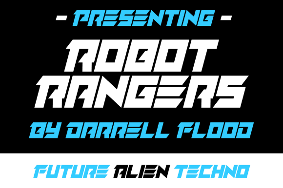 Robot Rangers: A Sci-Fi Display Font That Commands Attention Online