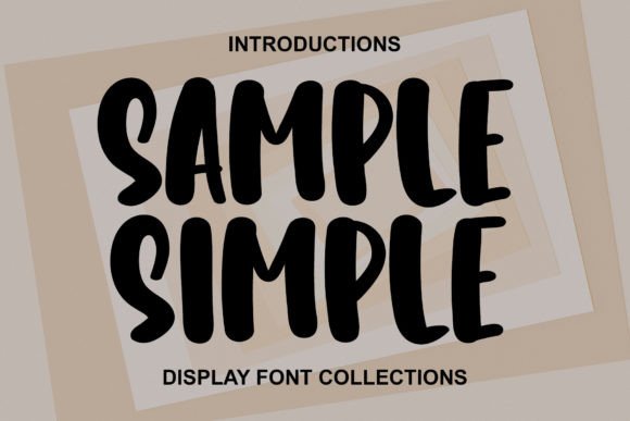 Sample Simple: A Display Font That Feels Like a Warm Invitation