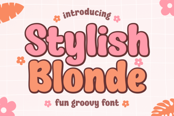 Stylish Blonde Font: A Playful Display Typeface for Memorable Branding