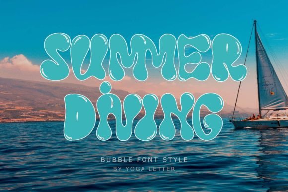 Summer Diving: A Playful Display Font That Lifts Digital Branding