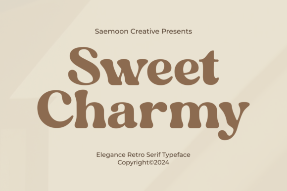 Sweet Charmy: A Refined Retro Serif Font for Brand Identity