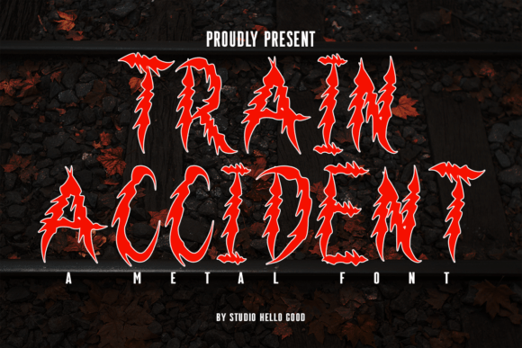 Train Accident Font: A Bold Display Typeface for Digital Impact